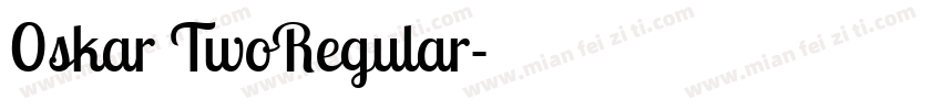0skar TwoRegular字体转换